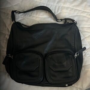 Aimee Kestenberg Black Shoulder Bag with Adjustable Strap